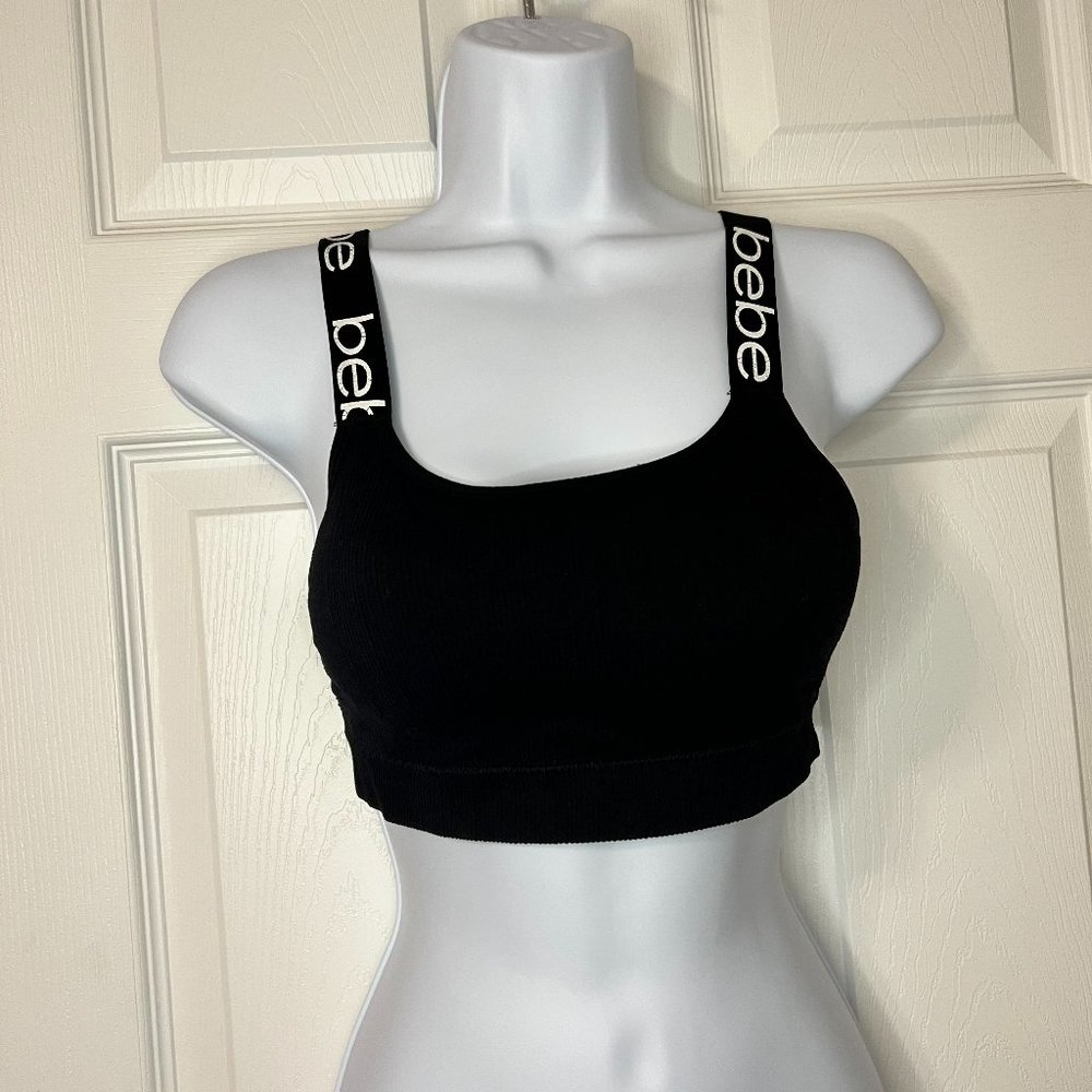 Black Bebe Sports Bra